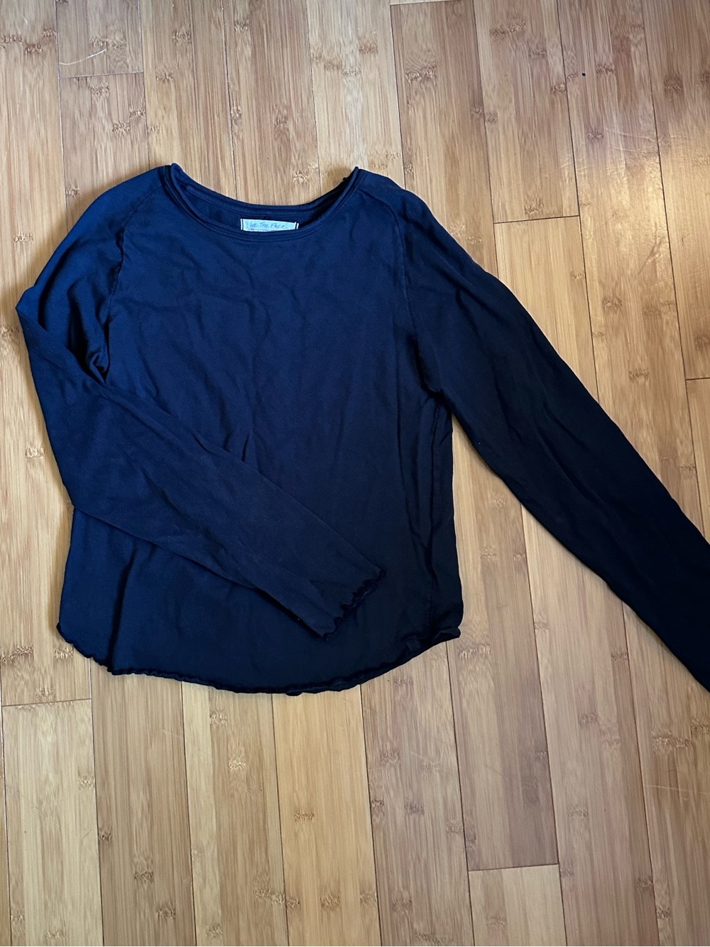 We The Free Black Scoop Long Sleeve